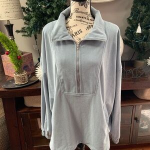 Brand New Women’s Half Zipper Collar Sweatshirt Oversized M